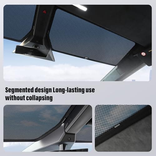 Cybertruck Sunshade Roof Heat-Insulating, UV-Protective, Nano-Reflective Interior Accessories for Tesla Cybertruck 2026(Mesh style) - Thumbnail 4