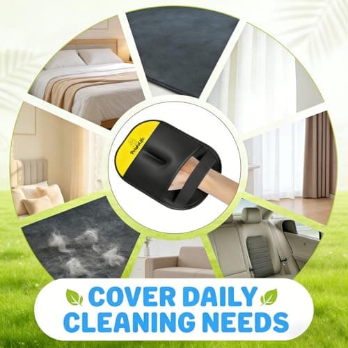 PotatoLife Pet Hair Removal Glove Upgraded Reusable Electrostatic Washable Fur Remover for Dogs Cats, Grooming Mitt for Couch, Sofa, Furniture, Carpet, Clothing and Car Seat, 2-Pack Large - Thumbnail 4