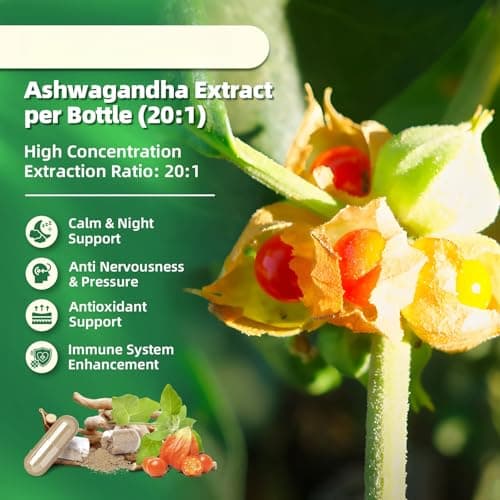 B BEWORTHS Cortisol Supplements for Women Men, 10-in-1 Cortisol Detox with Ashwagandha, Magnesium, L-Theanine, Balanced Cortisol Levels, Night & Calm Support, 120 Vegan Capsules - Thumbnail 5