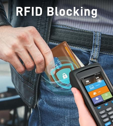Auskang Gifts for Fathers Day, Men's Wallet with Smart Tracker Works for Find My App, Credit Card Holder Leather Slim Minimalist RFID Blocking Smart Wallet for Men (Brown) - Thumbnail 6