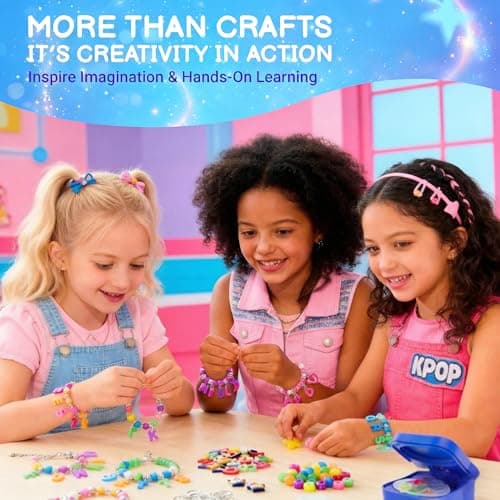 QuTZ Bracelet Making Kit, Making Your Own Beads and Charms with the UV Resins and Curing Station, Design Your Own Kpop & Friendship Bracelets, Jewelry Making Kit for Girls 6+ (12 Glue Set) - Thumbnail 6