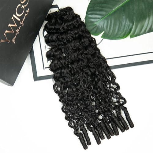 YWIGS Burmese Curly Human Crochet Hair for Miracle Knots 22" NC 100 Strands - Thumbnail 6