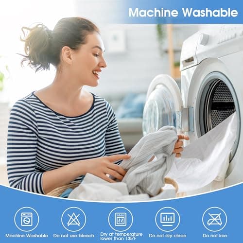 Hanherry 100% Waterproof Mattress Protector King Size, Mattress Cover 3D Air Fabric Cooling Mattress Pad Cover Smooth Soft Breathable Noiseless, 8''-21'' Deep Pocket - Thumbnail 6