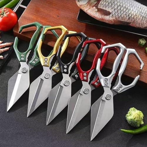 Heavy Duty Kitchen Shears, Kitchen Scissors for Food, Multi-purpose Kitchen Shears, Multifunctional Heavy-Duty Kitchens Shear, Suitable for Cutting Chicken - Thumbnail 6