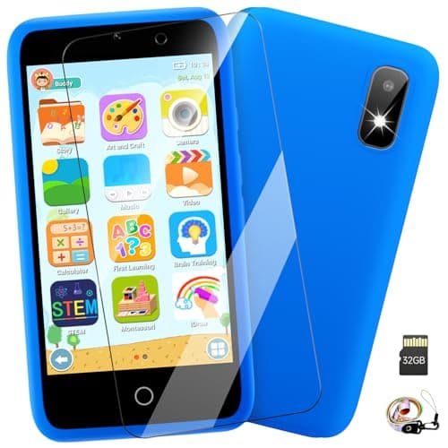 Kids Smart Phone 3.97" Touchscreen, Dual Camera Learning Toy for Ages 3-12