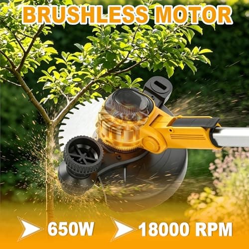 Cordless Weed Wacker for Dewalt 20V Battery, Electric Weed Eater, Weed Trimmer Battery Powered, Lawn Trimming (NO Battery Include) - Thumbnail 2
