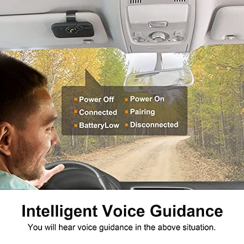 Bluetooth Car Speaker for Cell Phone,3W Handsfree Car Speakers Kit,Wireless - Thumbnail 2