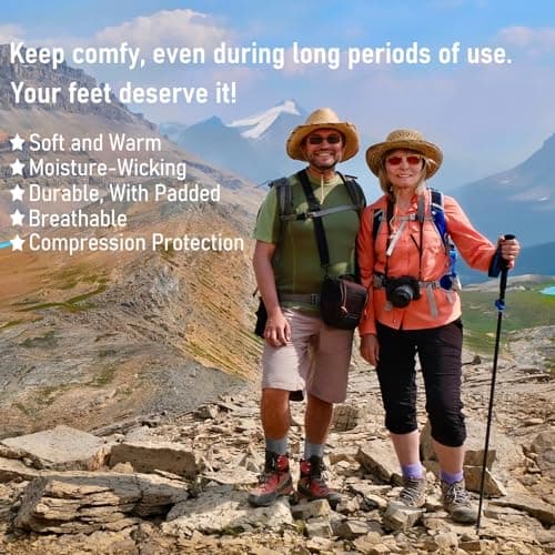 CWVLC Hiking Crew Socks, 3-Pack Men Women Boot Socks for Walking, Hunting, Camping, Winter Outdoor Work, Cosy Cushion, Moisture Wicking, Arch Compression, Anti Blister, Large, Green - Thumbnail 6
