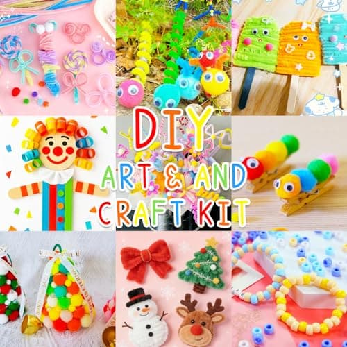 Itopstar Arts and Crafts Kit for Kids, Science Kits for Kids Age 5-7, Craft Kits and Art Supplies, Gifts for 5 7 9 Year Old Girls, Crafts for Kids Ages 4-8 8-12 - Thumbnail 5