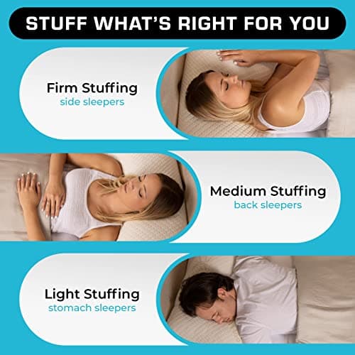 Xtreme Comforts Memory Foam Pillows |GREENGUARD Certified Adjustable Shredded Foam Fill for Personalized Support |Bed Pillows for Side,Back & Stomach Sleepers |Removable Cover |2 Pillows Standard Size - Thumbnail 5