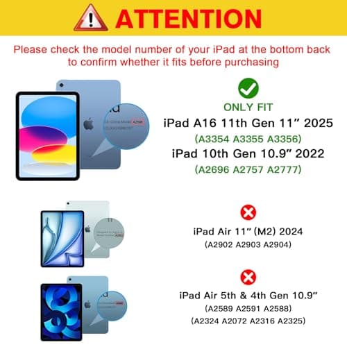 ProCase 2 Pcs Screen Protector for iPad A16 2025 11th Generation 11 Inch/iPad 10th 2022 10.9 Inch, Tempered Glass Film Guard -Clear - Thumbnail 2
