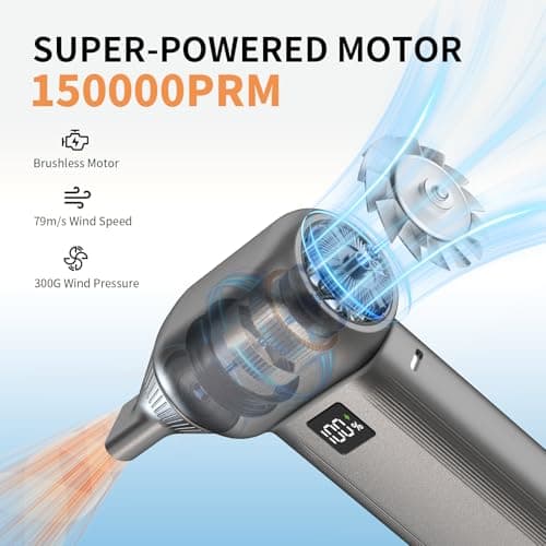 RNOAWIO 150000RPM Turbo Blower Electric Air Duster - Thumbnail 2