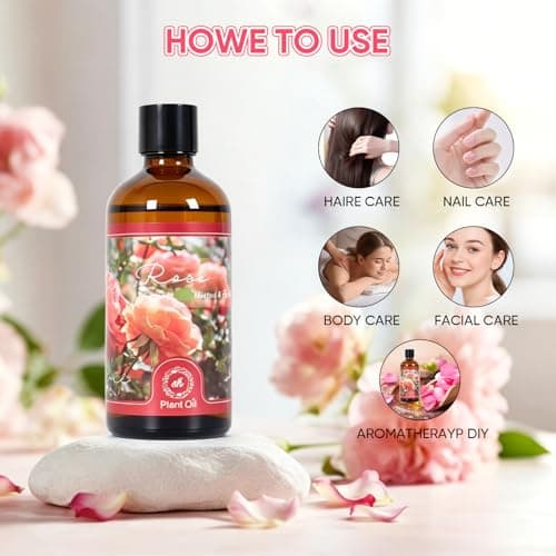 Essential Oil Rose 3.38 fl oz with Glass Dropper, Pure Fragrance Oils - Thumbnail 6
