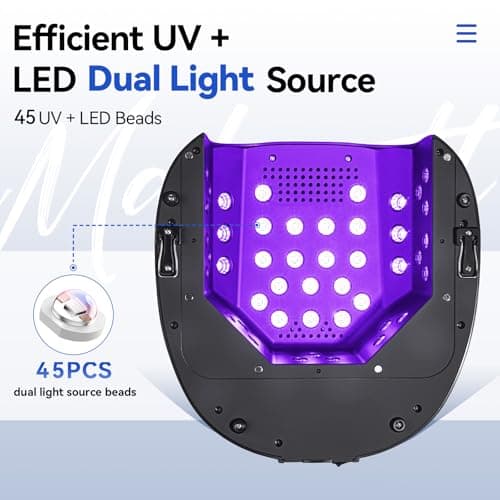 Makartt Professional UV Nail Light with Handle 30W Rechargeable Nail Dryer - Thumbnail 3