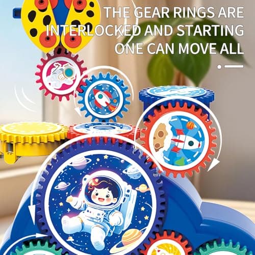 STEM Learning Gears Toys for Boys Girls Age 3+ Years old, Toddler Engineers Building Toy Set for 3-5, 30Pcs Educational Construction Toy Set for Kids, Birthday Gift for Kid Toys, Kindergarten Science - Thumbnail 3
