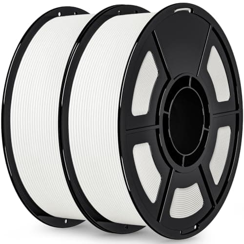 IEMAI Matte PETG Filament 1.75mm 2kg Bundle White, Smooth Matte Finish 3D Printer Filament with Minimal Layer Lines & Low Warping, +/-0.02mm Dimensional Accuracy