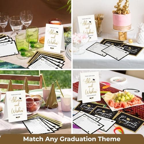 STOFINITY Graduation Advice Cards 2026-50 Pcs Well Wishes And Advice For The Graduate, Grad Party Decorations 2026 Ideas, High School Graduation Party Favors Supplies, College Grad Games Activities - Thumbnail 5