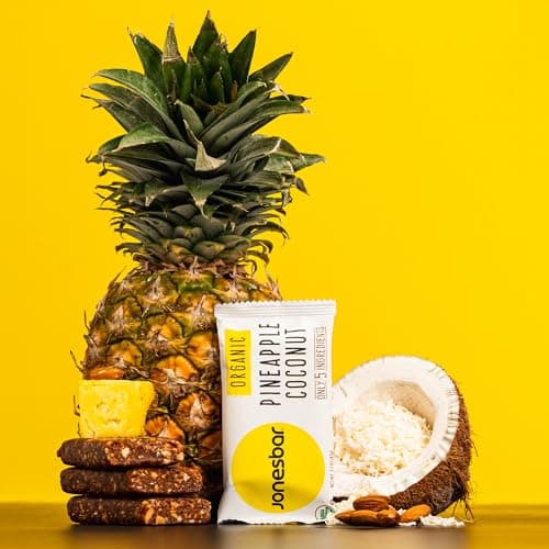 JONESBAR (Pineapple and Coconut, 12 Count (Pack of 1)), USDA Organic Fruit & Nut Bar, Non-GMO, Kosher, Vegan, Gluten Free, Simple Snack Bar - Thumbnail 6