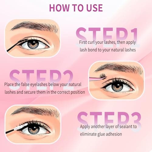 Lash Clusters Wispy 9-16mm 304pcs Volume Lash Extensions D Curvature Individual Lashes DIY Eyelash clusters Lashes fluffy false eyelashes(80D,0.07,9-16mm) - Thumbnail 5