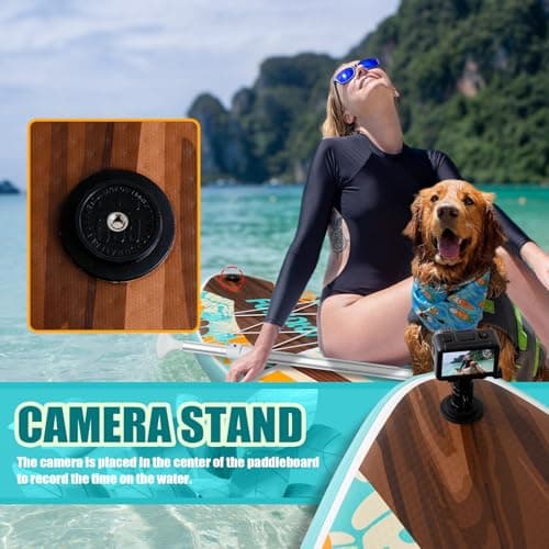 FunWater 10'6×33"×6" Inflatable Stand Up Paddle Board with Premium SUP Paddleboard Accessories, Wide Stable Anti-Slip EVA Deck,Paddle Boards for Adults & Youth of All Skill Levels - Thumbnail 4