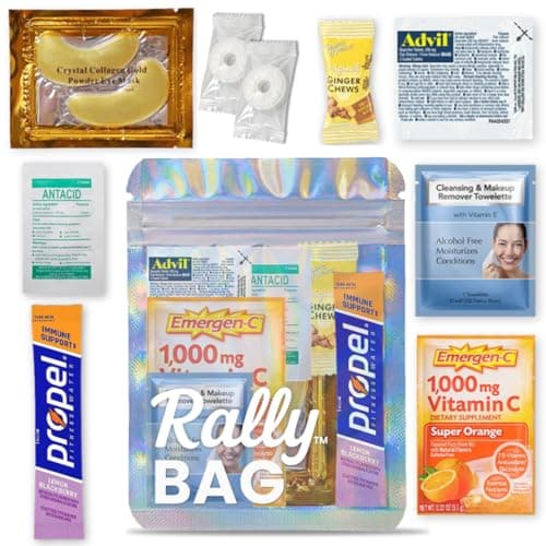 Hangover Kit (10 Pack) Pre-Filled Party Favors for Bachelorette Party Favors & Weddings – Party Recovery Bag, Bulk Hangover Favors for Girls Trips, Wedding Parties & 21st Birthdays | Rally Bag - Image 1