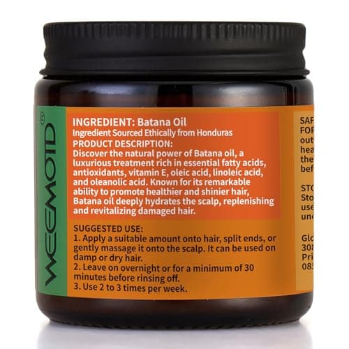 Batana Oil for Hair Growth Dr Sebi, 100% Raw Organic Batana Hair Mask from Honduras, Wild Growth Hair Oil, Scalp Oil Promotes Hair Thickness, Prevents Loss for Men & Women (4.06 Fl Oz, Nutmeg) - Thumbnail 6