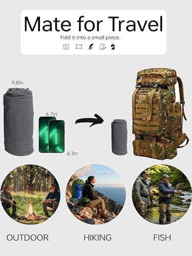 NATUVENIX Hiking Pants Men Quick Dry Convertible Fishing Pants for Men Zip Off Lightweight Mens Cargo Pants Outdoor Travel Grey - Thumbnail 3