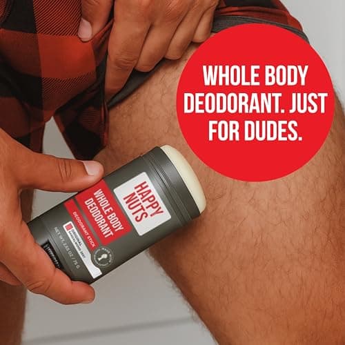 Happy Nuts Whole Body Deodorant for Men - Full Body Odor Control - Ideal for Perfect for Pits, Groin, and More - All Day Confidence - Powerful & Effective Men's Deodorant (Big Wood) - Thumbnail 2