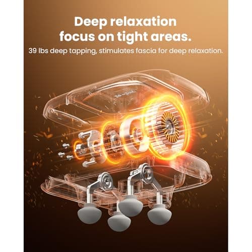 BOB AND BRAD A1 4-Head Massage Gun Deep Tissue, FSA Eligible/HSA Eligible, 4X Pain Relief Efficiency, Replaceable Massager Heads & Plate, Electric Percussion Massage Gun Tool for Back, Leg, Muscle - Thumbnail 6