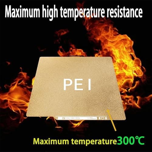 Tinytrees Build Plate for Bambu Lab X1 X1C X1E P1P P1S A1, PEI Build Plate with Identification Code Double Sided Textured PEI Plate Sheet 0.77mmwith QR Code Flexible Spring Steel Bed, 257x257mm - Thumbnail 4