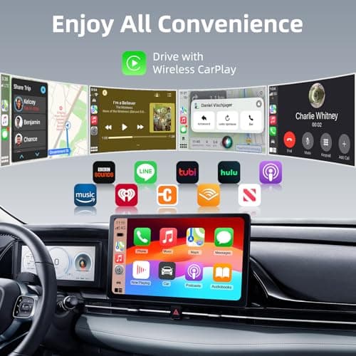 Mini Wireless CarPlay Adapter Android Auto Dongle for iPhone & Android Plug & Play Fits Most Cars 2015+ USB Type-C Compact Design - Thumbnail 4