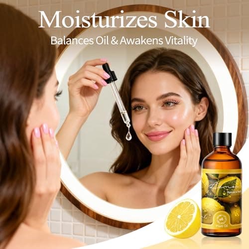 Essential Oil Lemon 3.38 fl oz with Glass Dropper, Pure Fragrance Oils - Thumbnail 4