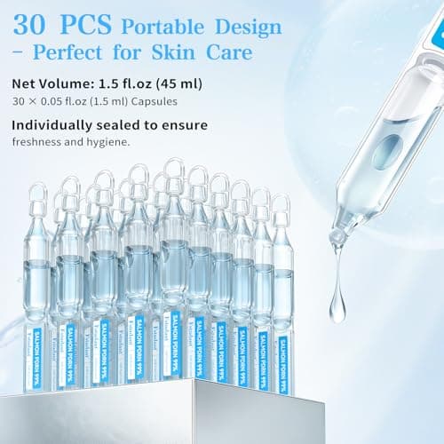 Salmon DNA PDRN Peptide Serum | 99% Salmon DNA PDRN Intensive Ampoule | Peptide, Collagen, 6 Hyaluronic Acid, Niacinamide | Anti-Aging, Moisturizing, Uneven Skin Tone, Korean Skincare 0.05 fl oz x 30e - Thumbnail 6