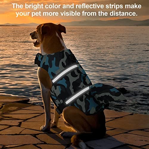 Fragralley Shark Dog Life Jacket, High Buoyancy with Tear-Resistant Nylon, Dog Float Vest for Swimming and Boating, Pet Life Preserver for Small Medium Large Dogs (PFD) - Thumbnail 3