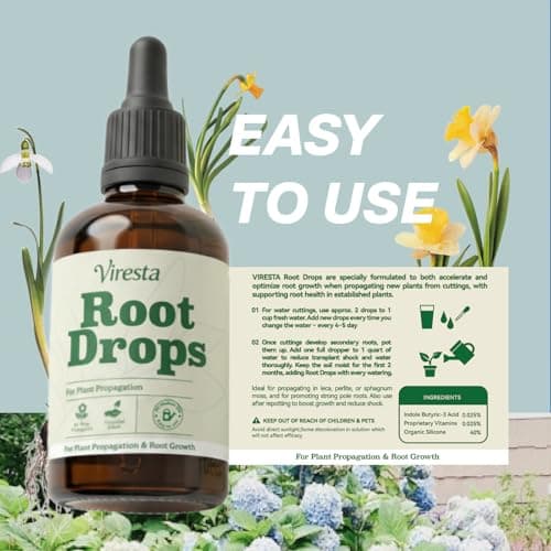 Viresta Prop Drops - Propagation Drops to Promote Healthy Root Growth, Root Drops for Less Shock, Works in Water Soil Leca, for All Indoor Houseplants Like Pothos, Monstera, Philodendron (1Pcs) - Thumbnail 5