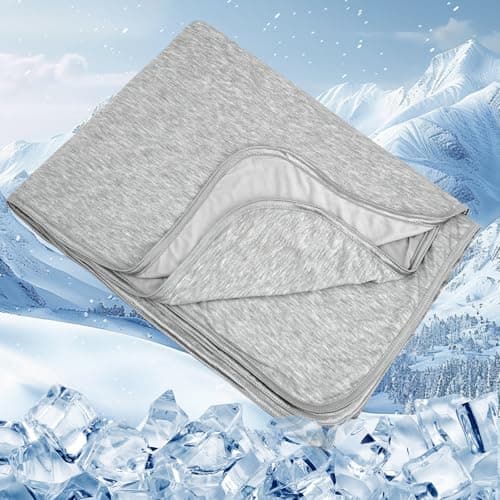 Cooling Blankets for Hot Sleepers, Summer Blanket Thin Lightweight Breathable Soft Cold Blanket for Sleeping Summer, Absorbs Heat to Keep Body Cool for Night Sweats Adults Children (Twin 60" x 80")