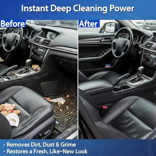 TAKALORT Car Interior Cleaner & Protectant, 16 Fl Oz Interior Detailer Spray – Cleans & Helps Protect Dashboard, Leather, Vinyl & Plastic, Includes Towel & Cleaning Sponge (Pack of 1) - Thumbnail 2