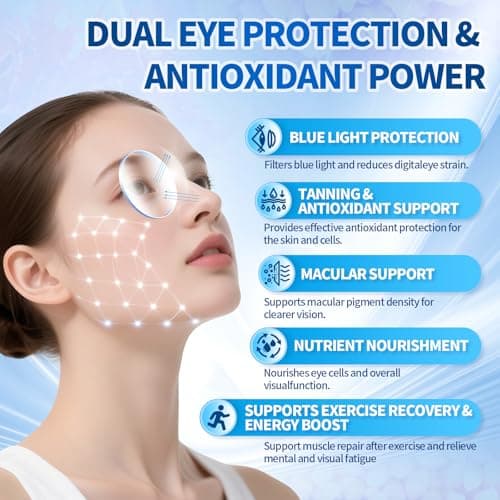 VivoNu 14-in-1 Astaxanthin 24mg & Lutein 40mg with Zeaxanthin Supplements, 6 Month Supply, Fresh Microalgae Source, Gluten Free Non-GMO, Supports Eye, Skin, Antioxidant, 180 Softgels, 1 Bag - Thumbnail 2