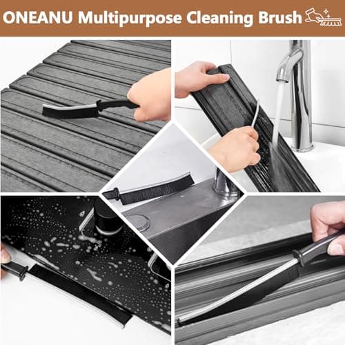 Stone Drying Mat for Kitchen Counter, Fast Dry Dish Drying Mats,Quick Dry Absorbent Collapsible Diatomaceous Earth Bath Mats, Large Stone Bath Mat for Kitchen Dishes Bottles Cups Bathroom - Thumbnail 5