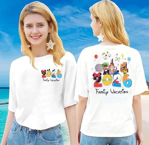 Magical Family Shirts matching 2026 Vacation Family Matching Outfits Mom and Mini Cute Summer Trip Clothes - Thumbnail 2
