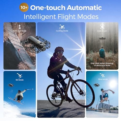 HOVERAir X1 PROMAX 8K Action Flying Camera, Foldable Drone with Camera with 42 KM/H Follow Speed, 10+ Fully Automatic Flight Modes, Fly Anywhere with OmniTerrain, SmoothCapture 2.0(Cycling Combo) - Thumbnail 3