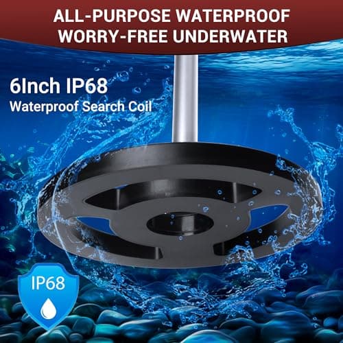 GDDREAM Metal Detector, Adjustable 17"-32" Metal Detector for Kids with LCD Display, Lightweight Kids Metal Detector Kit with 6" IP68 Waterproof Search Coil, Gift for Boys & Girls - Thumbnail 3