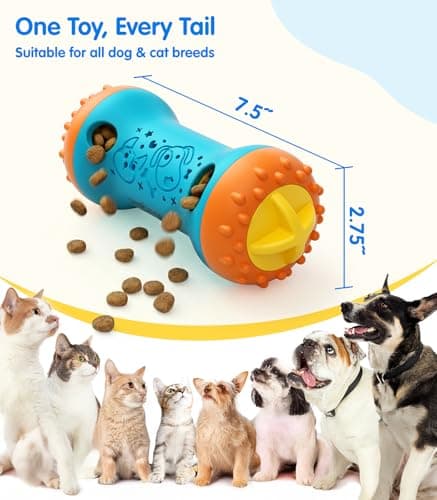 WAGPAWS Dog Puzzle Toy Slow Feeder for Small To Mideum Dogs, Interactive Dog Chew Toy for Boredom, Brain Engaging Adjustable Treat Dispensing Dog Cat Toys Gift with Scent Release Holes Dishwasher Safe - Thumbnail 6