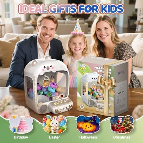 Skirfy Claws Machines for Kids Bear,Vending Machines Toys with Sound,Lights and Furbys for Girls,Arcades Games Toys for Ages 8-13,Birthday Party for 6 7 8 9 Year Old Boys Girls - Thumbnail 6