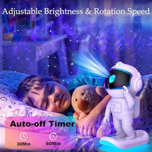 Galaxy Projector, Star Projector Night Light with Timer and Remote for Bedroom, Kids Room Decor, Adjustable Head Angle Nebula Ceiling Lamp, Gifts for Adults, Teens, Christmas, Birthday - Thumbnail 4