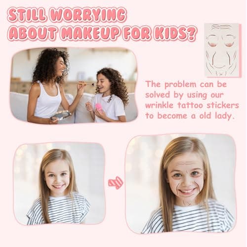 Skirfy Old Lady Costume for Kids, 100 Days of School Granny Outfit Kit with Wig, Dress, Glasses, Cane and Other Dess Up Accessories for Girls for School Celebration or Halloween - Thumbnail 6