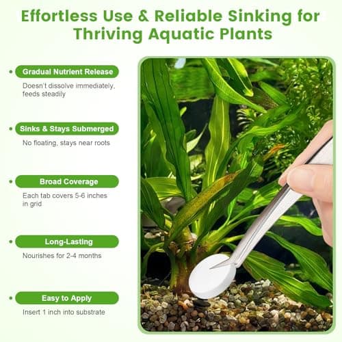 Maozyiltle Root Tabs, Aquarium Plant Fertilizer, Aquarium Water Care Tabs, 100 Tabs Aquarium Plant Food Safe for Fish and Shrimp, Aquatic Plant Fertilizer for Planted Aquarium Substrate (2 * 100) - Thumbnail 4