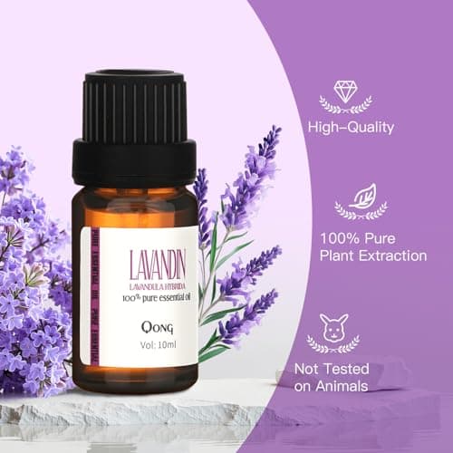 QONG Lavender Essential Oil Blend, Essential Oil, Essential Oils Organic, Used for Sleep, Hair Growth & Scalp Care, Essential Oils for Diffusers for Home 10ML - Thumbnail 5