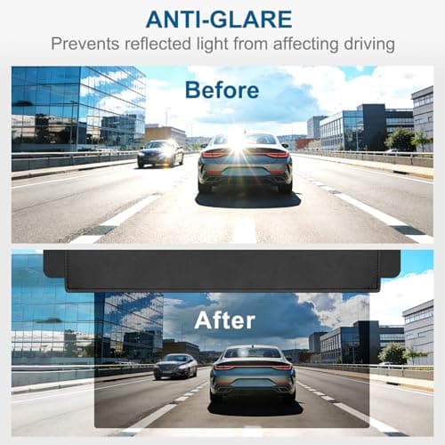 Veharvim Sun Visor Extender for Car (Polarized, UV400, PC Lens, 2 Side Sunshade), Car Visor Extender Sun Blocker, Visor Extender Attachment, Anti-Glare for Safe Driving - Thumbnail 4