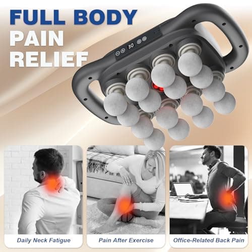 JoyCub 16 Head Massage Gun Deep Tissue - 9 Levels, 22800 RPM, Full Body Muscle Massager for Pain Relief - High-Speed Percussion Massager Gun for Muscles - Thumbnail 4